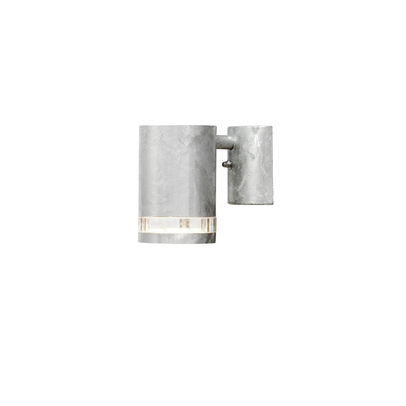Modena Outdoor Armed Sconce, Silver and steel