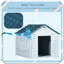 Water Resistant Plastic Dog House Shelter with Door Easy Assemble-1691197450