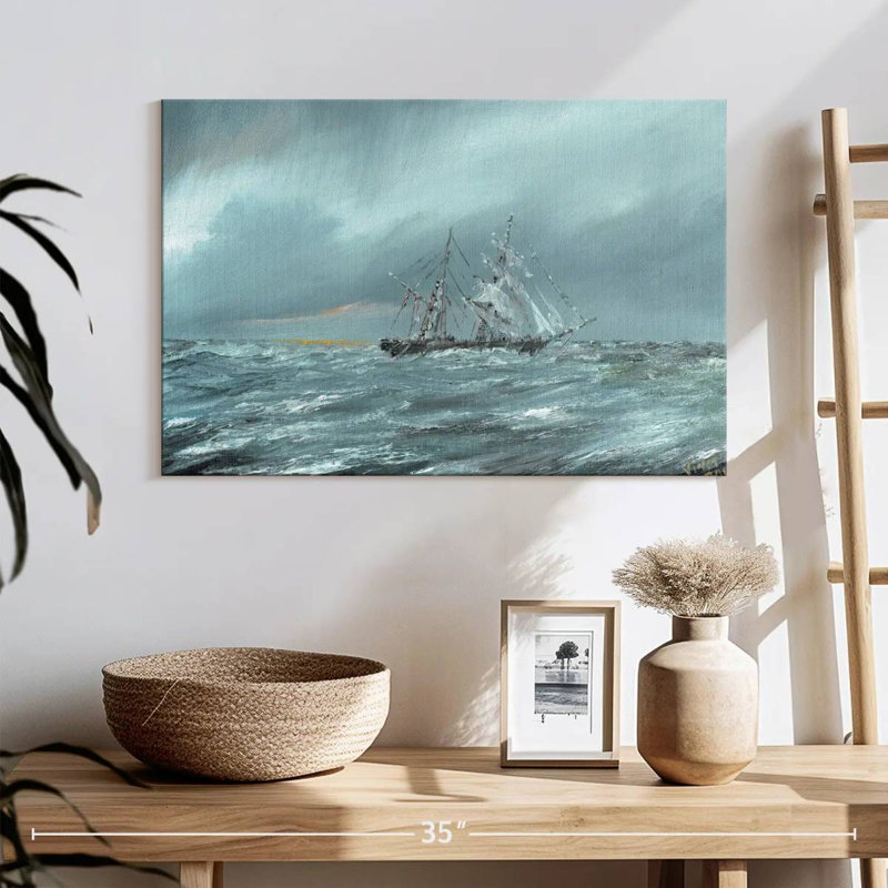Le Mary Celeste à la dérive le 5 décembre 1872, H 16 po x l 24 po
