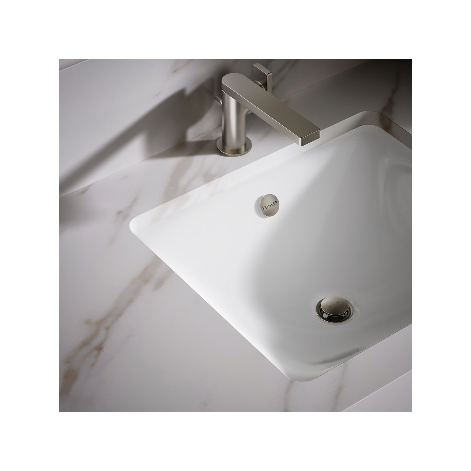 Iron Plains Dual-Mount Bathroom Sink, White
