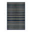  Washable Midnight Blue Cream Striped Area Rug-1993455623