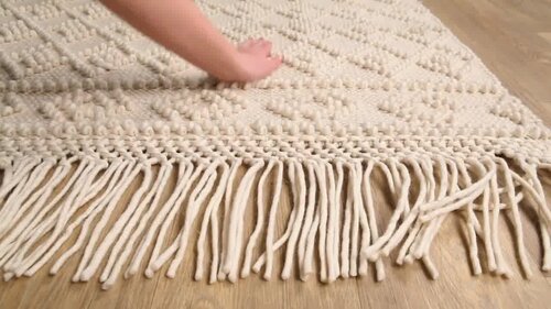 Litchfield Handmade Flatweave Wool/Cotton Area Rug in Cream Langley Street Rug Size: Rectangle 5' x 7'6