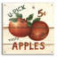 Art mural en verre rouge «U Pick Apples» par David Carter par Red Barrel Studio®-917147561