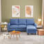Canapé modulaire en L 70,8 po avec 3 sièges, canapé-lit rembourré moderne-1303582577