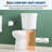 White Elongated Two-Piece Toilet, Comfort ADA Height 17", Powerful 1.28 GPF Flush-126815982-126815983