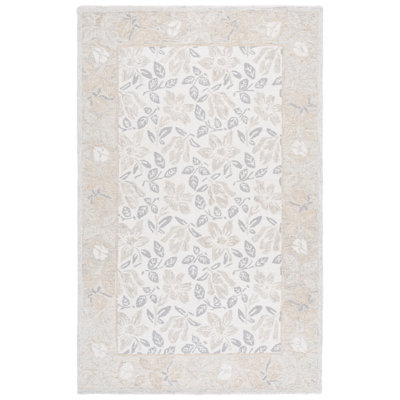 Jardin Hand Tufted Wool, Cotton Floral Indoor Rug