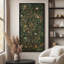 «Daisy Wildflowers Vintage Botanical Field Illustration Modern Art - Extra Large», reproduction d'art sur toile encadrée-114290287-121544284