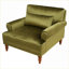 Grand fauteuil d'appoint ergonomique pour adultes, accoudoirs circulaires, soutien lombaire, style rétro pour le salon, la chambre et le bureau-599253190