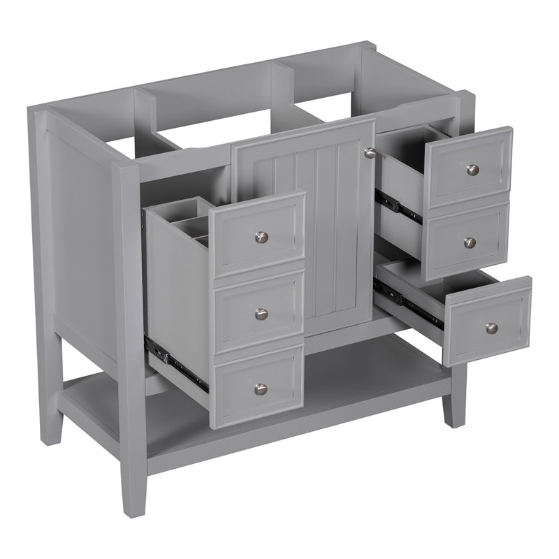 Meuble-lavabo de salle de bain sans base de meuble-lavabo seulement, Gris