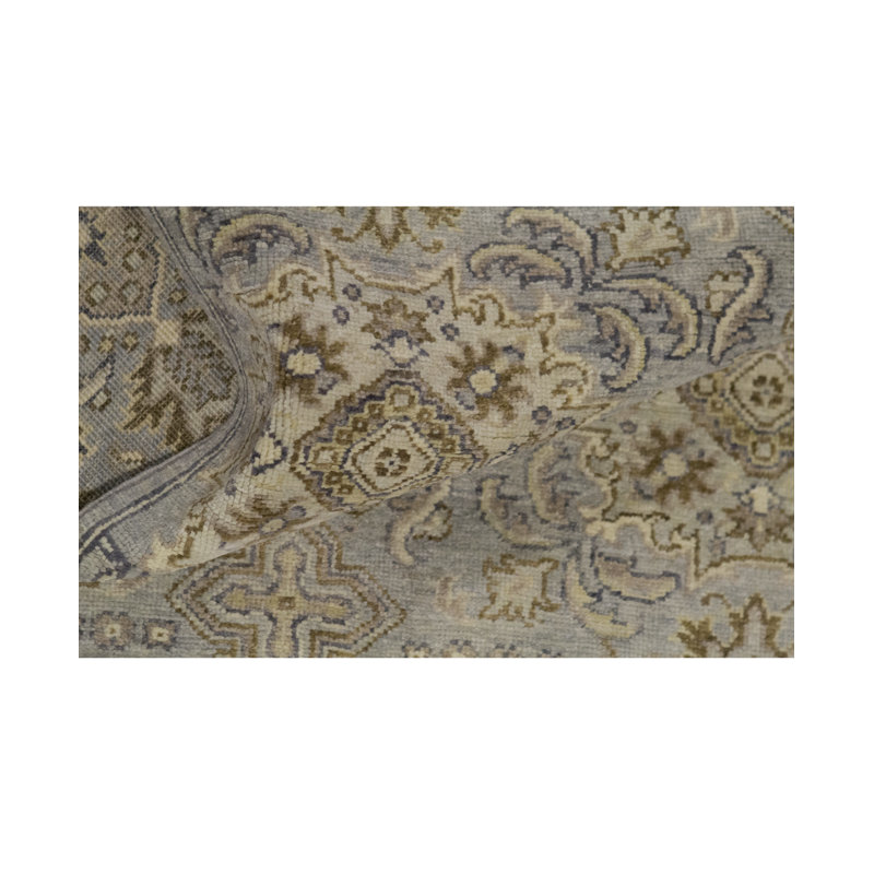 Tapis rouge et beige noué à la main de haute qualité
