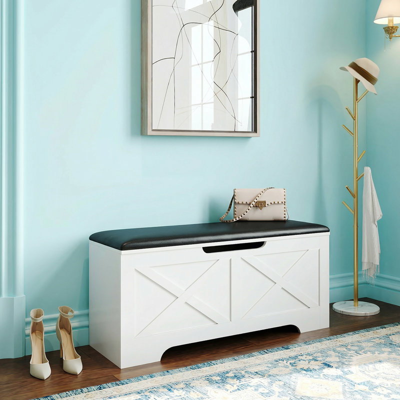 Banc de rangement 39 po Modern Farmhouse