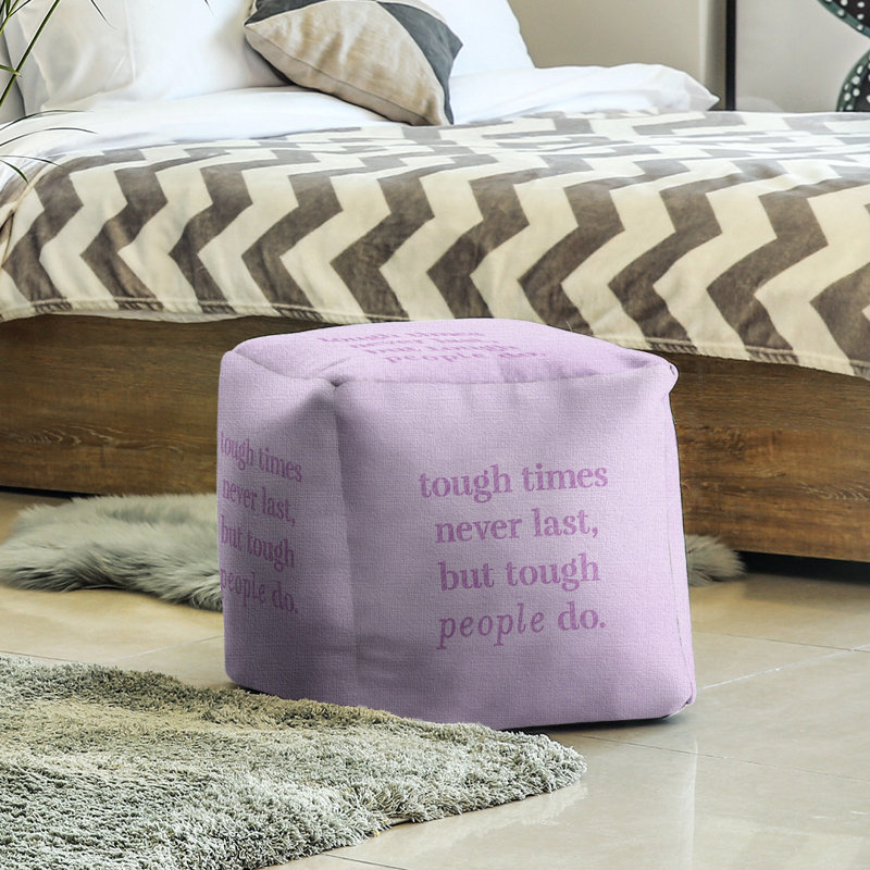 Upholstered Ottoman, Violet