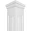 Ensemble de colonnes à double panneau surélevé Craftsman Classic Square-36091348