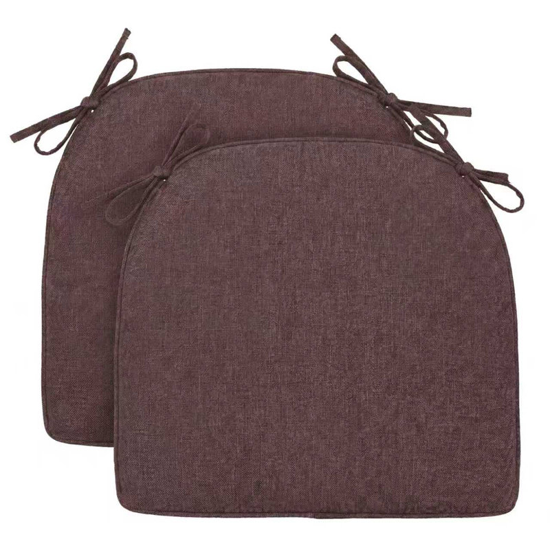 Ensemble de 2 coussins de chaise pour chaises de salle à manger, coussin de siège pour chaise de cuisine avec housse amovible