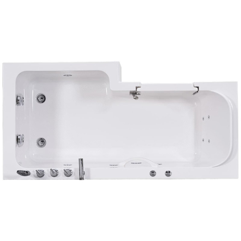 Coniston 1700mm x 855mm Freestanding Acrylic Bathtub, Right
