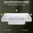 30'' W X 3.5'' H White Polished Backsplash Solid Surface Rectangular Vanity Top Splash Guard for Bathroom Countertop