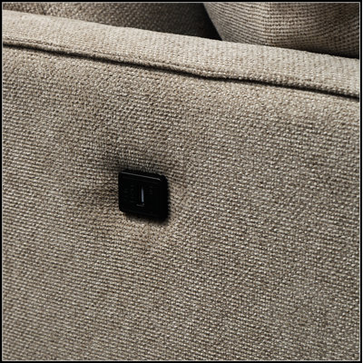 Living Space 2-Seater Loveseat with Waterproof Fabric, USB Charging, and Comfortable Design for Modern Homes