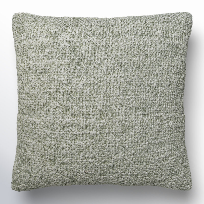 Coussin Tamari, H 22 po x l 22 po, Housse de coussin seulement - sans coussin, Vert