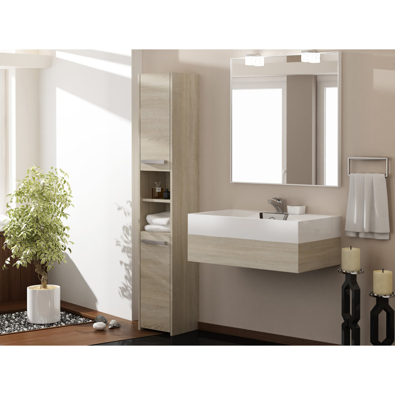 Delancey Linen Cabinet, Sonoma Oak