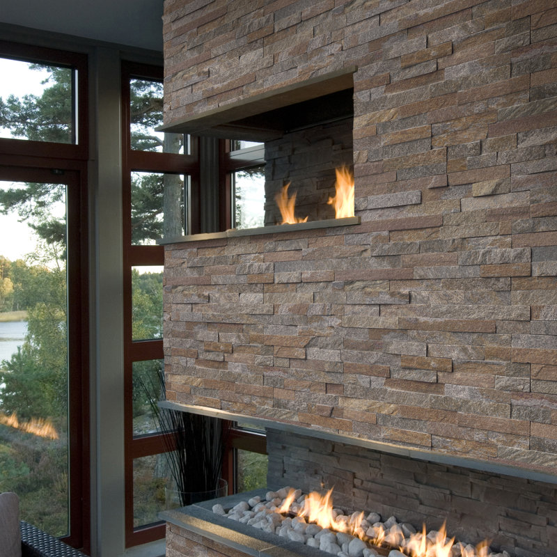 Stonecrest 6 in. x 18 in. Split Face Natural Stone Ledger Corner Wall Tile, Sunnyvale