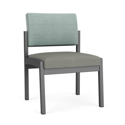 Lenox Steel Waiting Reception Armless Guest Chair Metal Frame