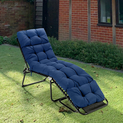 Outdoor 4'' Chaise Lounge Seat Back Cushion