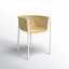 Kamille Rattan and Metal Outdoor Dining Chair