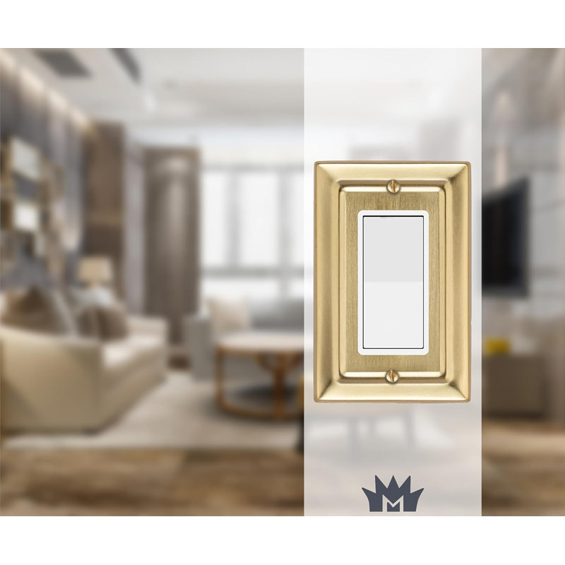 1 plaque murale architecturale à bascule architecturale, Doré