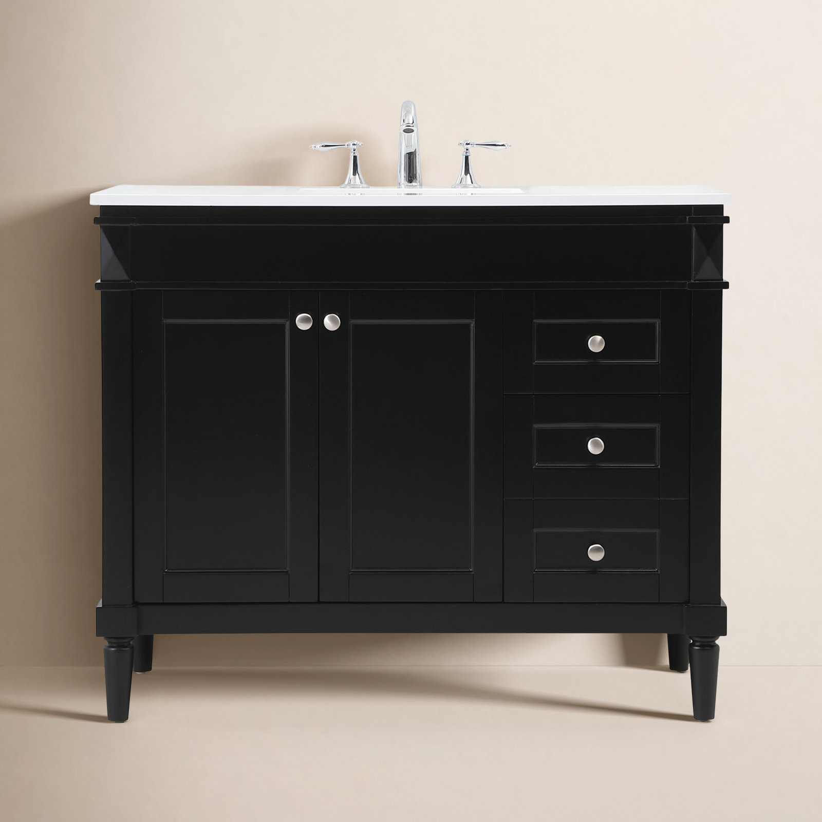 Readington 42'' Single Bathroom Vanity, Black