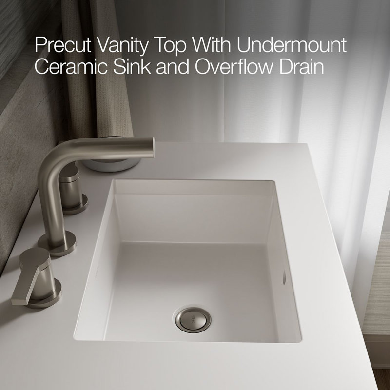 Hearthaven 60-In Bathroom Vanity Set, White