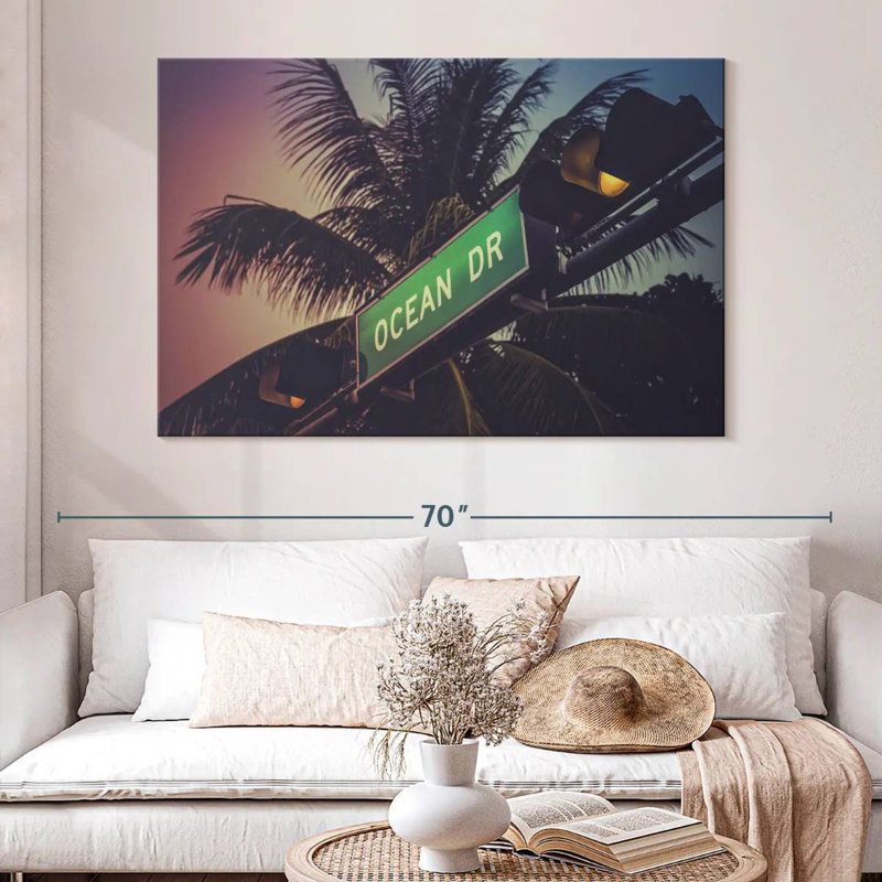 Ravi Miami Ocean Drive, 34" H x 51" W