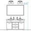 Éclairage de meuble-lavabo à intensité variable Steelville-550360944