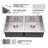 32" L x 18" W Undermount Kitchen Sink 50/50 Double Bowl 16 Gauge Stainless Steel Kitchen Sink with Sink Grid and Basket Strainer