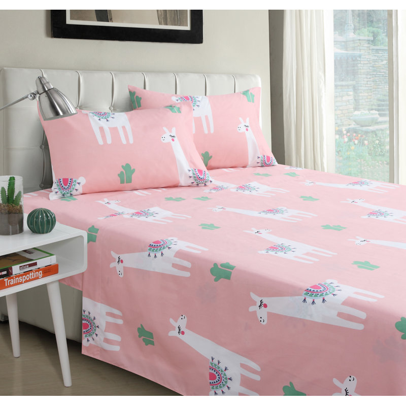 Kiera Microfiber Animal Print Sheet Set, Full/Double
