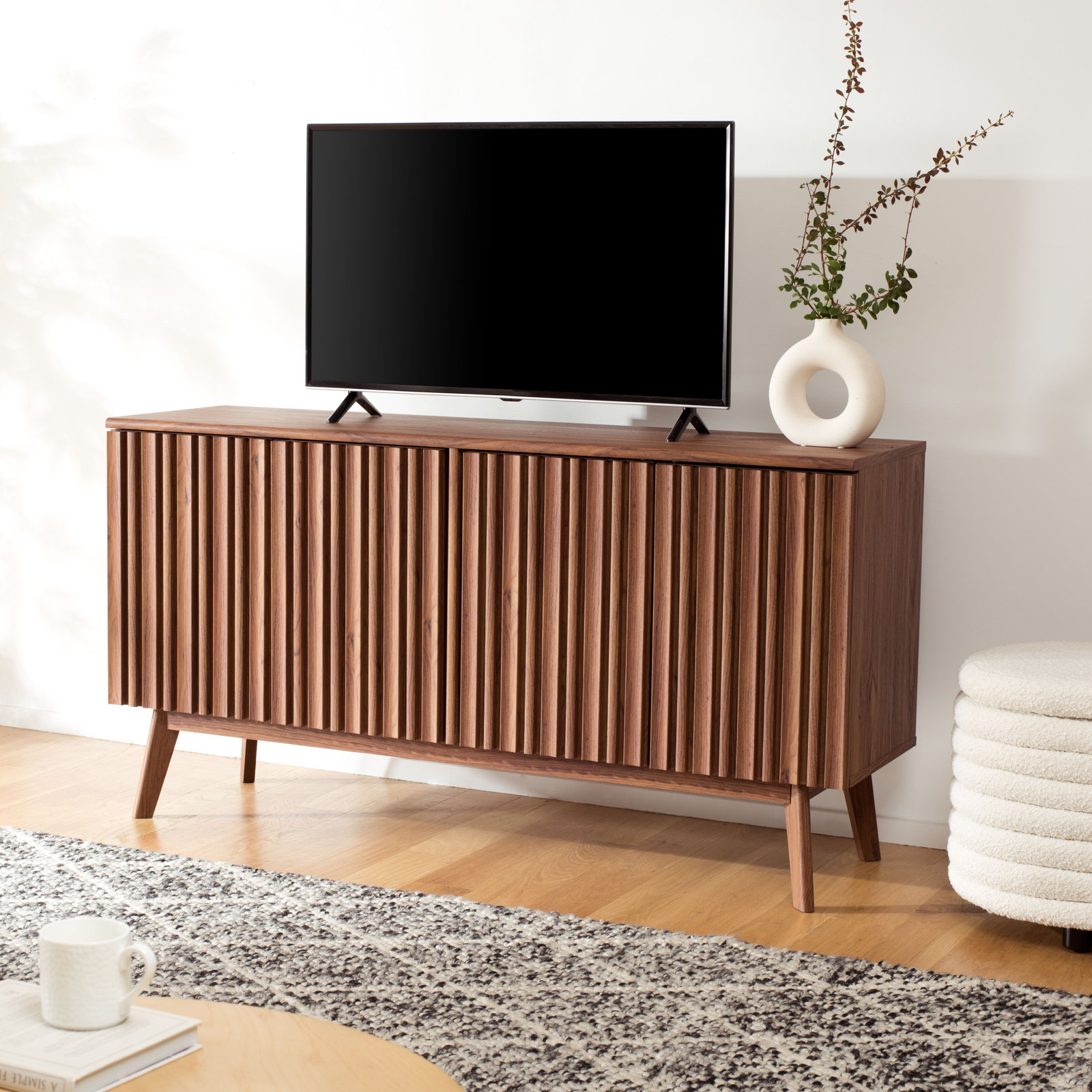Helena 62 " TV Stand, Walnut