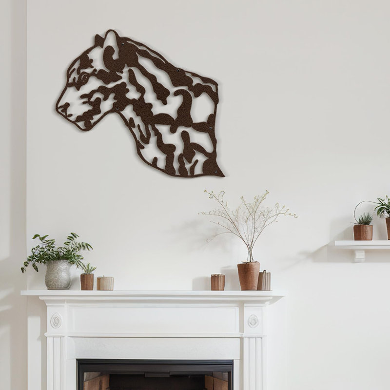 Wall Decor Metal, 24" H x 36" W x 0.05" D, Bronze
