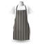 Hokku Designs tablier abstrait unisexe motif zigzags classique taille adulte coquille d'œuf gris foncé