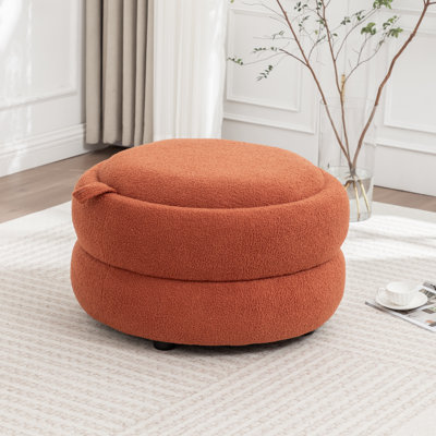 Table basse ronde avec rangement