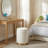 Round Ottoman Vanity Stool with Storage-97849617