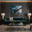 «Dinosaur Seismosaurus Gray», art mural sur toile-616920458