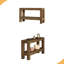 Table de canapé à 2 niveaux, table de vestibule, console