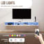 Meuble télé 47,63 po avec lumières DEL et porte en verre-1794673848-1772568079