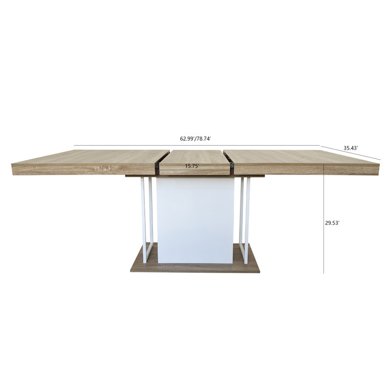 Latitude Run® Rectangle Extendable Dining Table | Wayfair