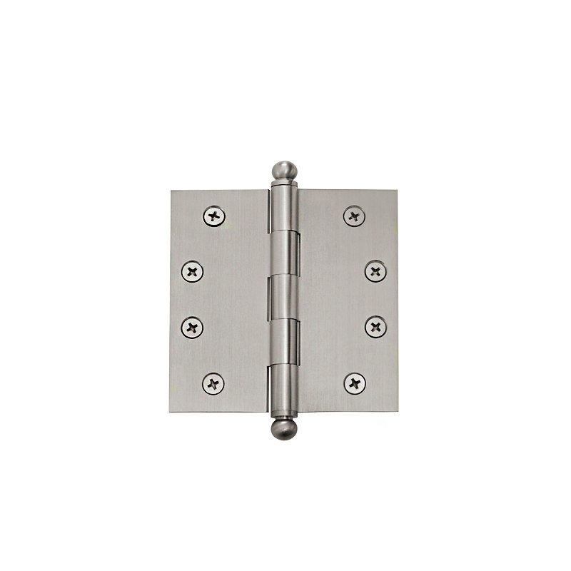 Charnière à billes 4 po x l 4 po, Nickel satiné