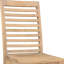 Ensemble de deux chaises d'appoint à dossier échelle en bois massif brun-2074840663