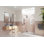 Halo 55.75 in. x 78 in. Frameless Glass Hinge Shower Door