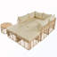 Ensemble de canapé modulaire d'extérieur 7 pièces avec coussins et coussins 7 pièces