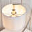 Polson 45cm Silver Arched Table Lamp