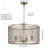 Kace 4 - Light Antique Gold Pendant