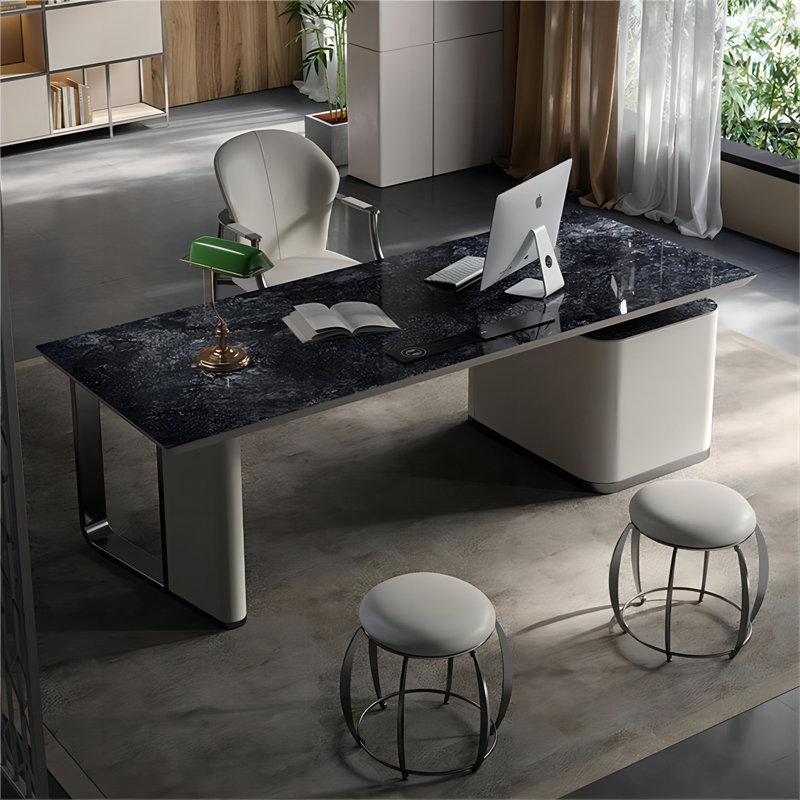 Bureau d'écriture 62,99 po, 29.53" H x 62.99" W x 27.56" D